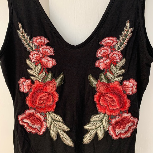 Promesa Embroidered Floral Bodysuit Sz S - Picture 2 of 6